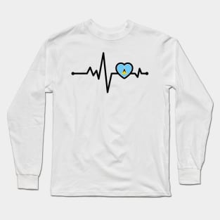 St Lucia Heart Monitor Long Sleeve T-Shirt